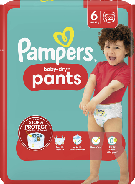 Pampers Baby Dry Pants Gr. 6, 14kg-19kg