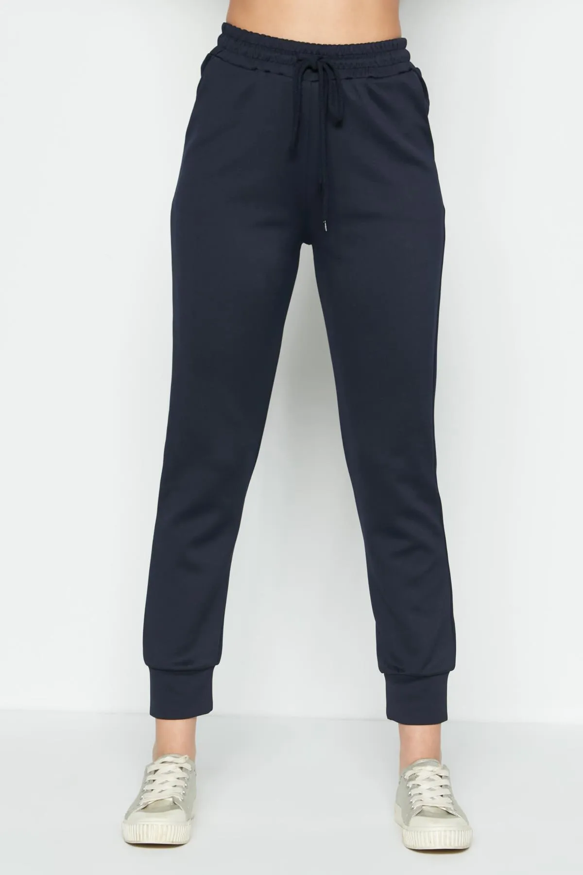 C&City  Jogginghose mit Bündchen am Bein 803 Marineblau