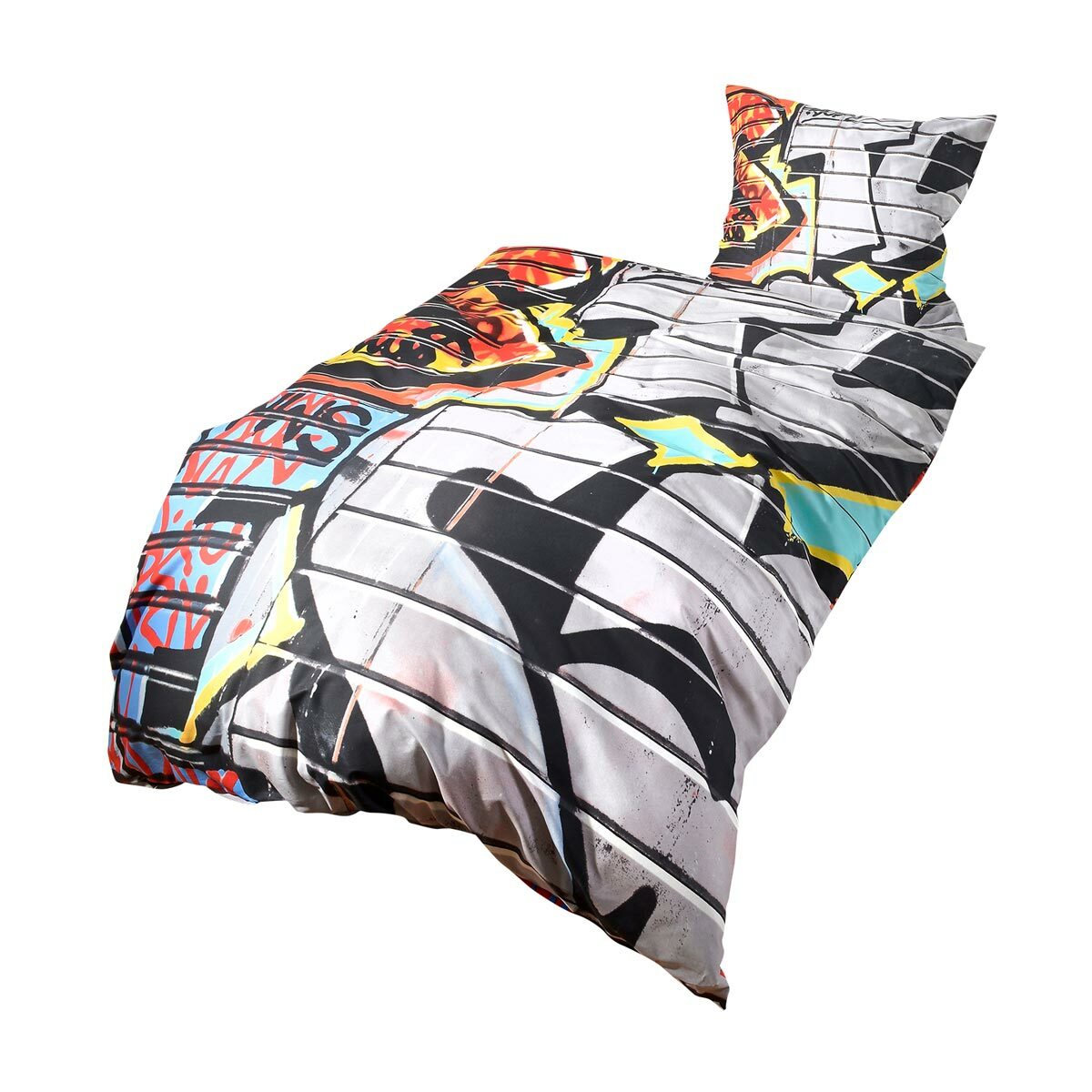 Bettwarenshop Biber Bettwäsche Graffiti