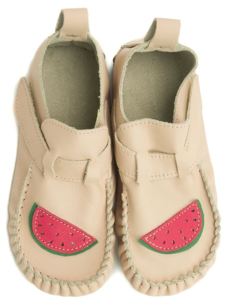 ZeaZoo ~ Hausschuh Leo ~ Beige mit Melone