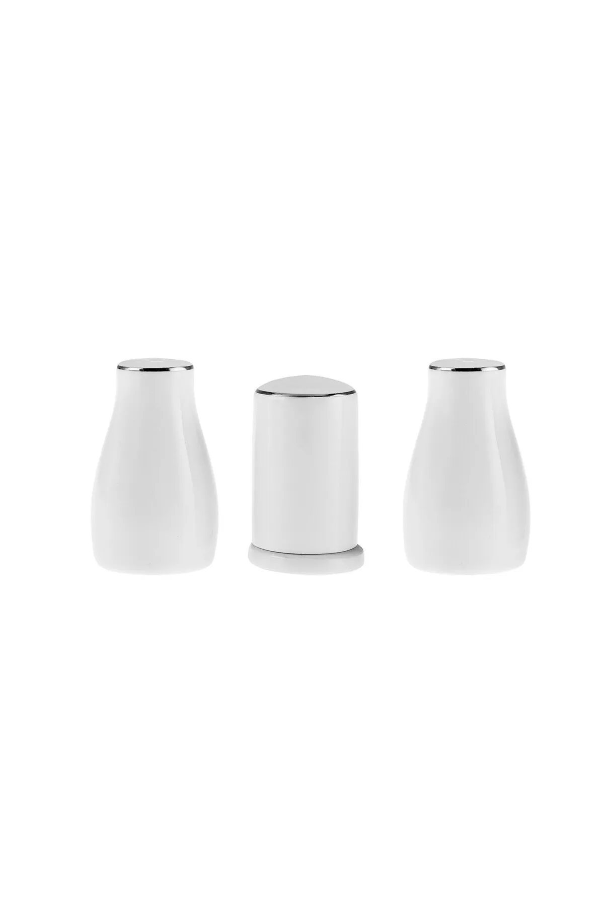 Karaca  Rowan 69tlg. 12 Personen New Bone Geschirr Platin, Linien auf Porzellan, New Bone Tafelservice