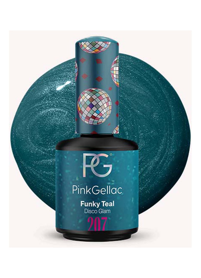 Pink Gellac 207 Funky Teal - gēla nagu laka