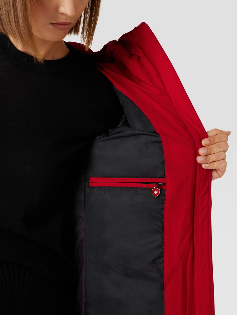 Steppjacke mit Kapuze Modell 'Cordoba' in rot