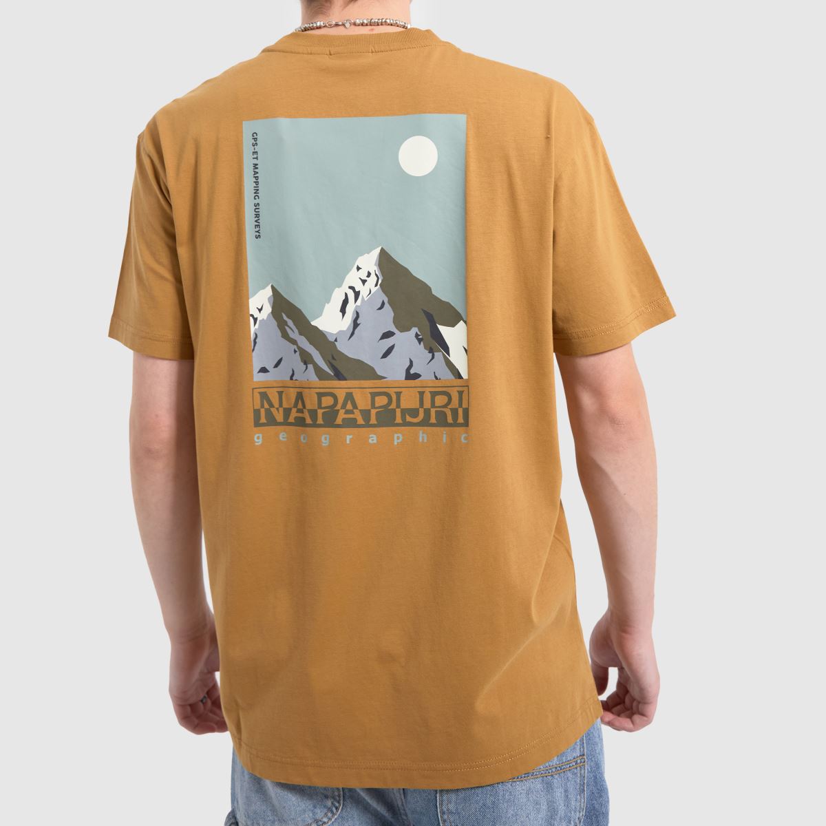 NAPAPIJRI telemark t-shirt i brunt