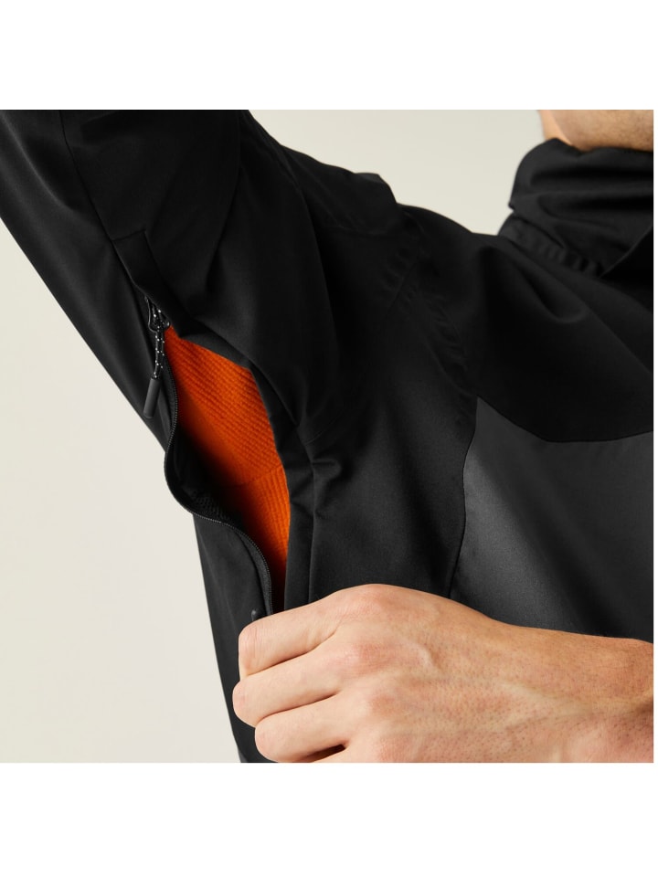 Regatta Bosfield III Regenjacke / Outdoorjacke  in Schwarz günstig kaufen