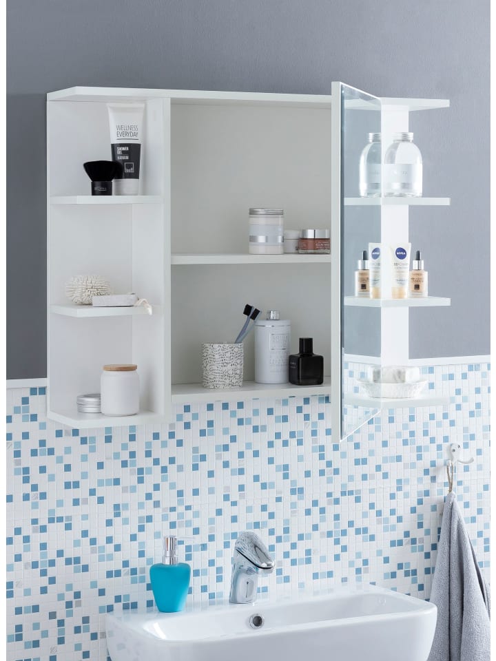 KADIMA DESIGN Hängeschrank | Weiß, 80x64.5x20cm, Spiegel günstig kaufen onesize