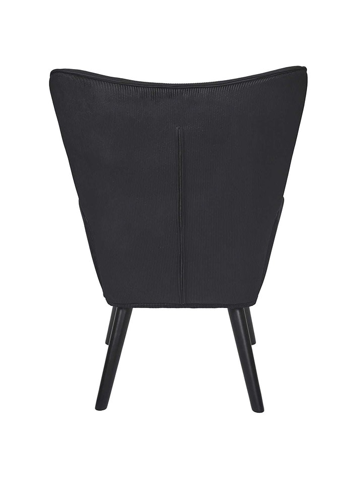 Rétro Chic Sessel ''Giulia''  in Schwarz - (B)68 x (H)96 x (T)75 cm günstig kaufen onesize