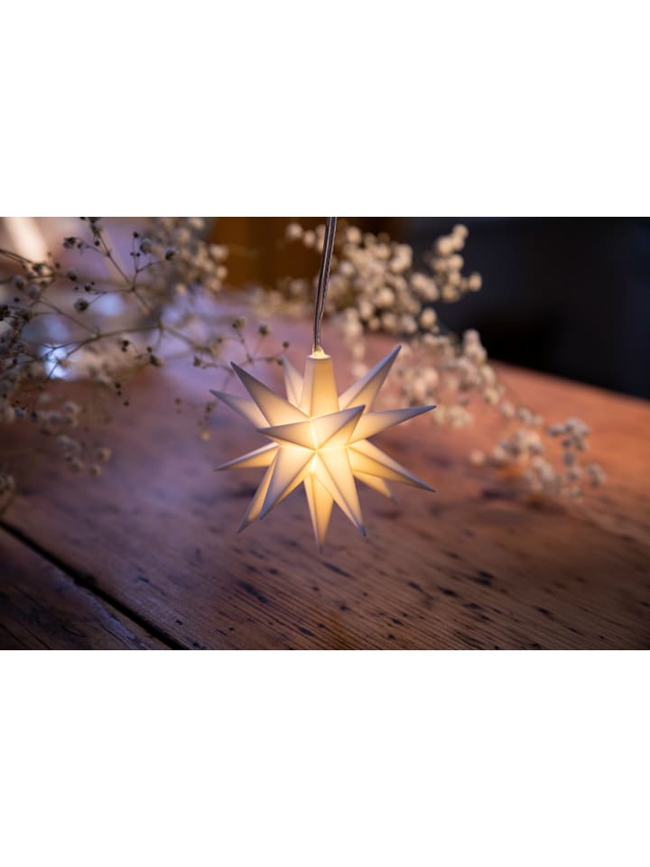 Sterntaler Dekostern | Weihnachtsstern Baby-Stern | 18-Zacker | Weiß | 8cm | Inne günstig kaufen onesize