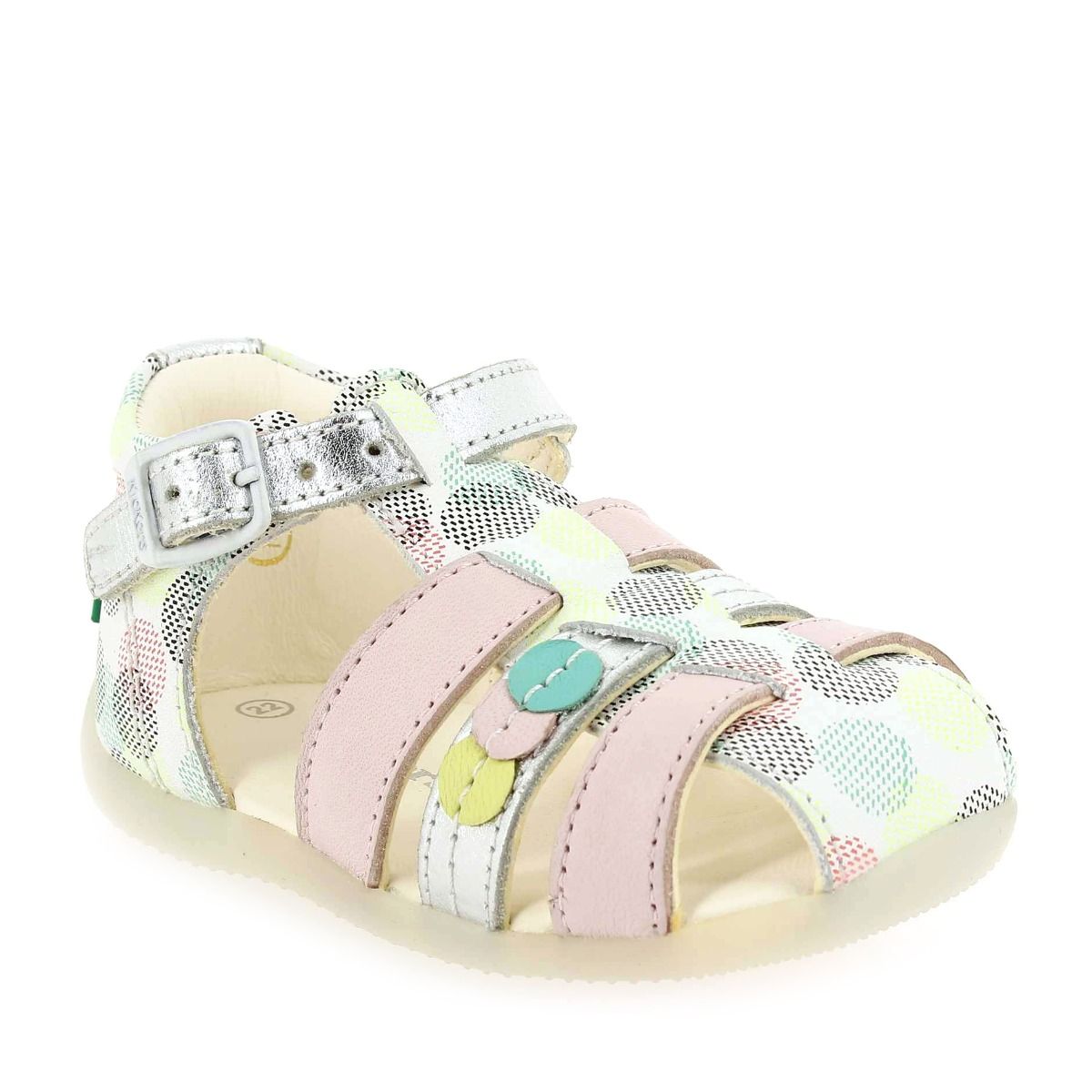 Kickers  BIGFLY-2 POIS - Blanc multi