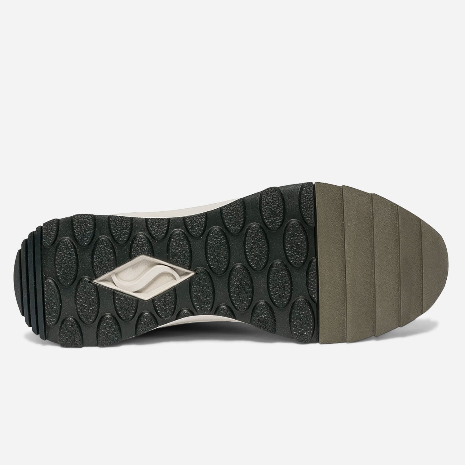 Tennis SKECHERS kaki, mauve et pastel bi matière