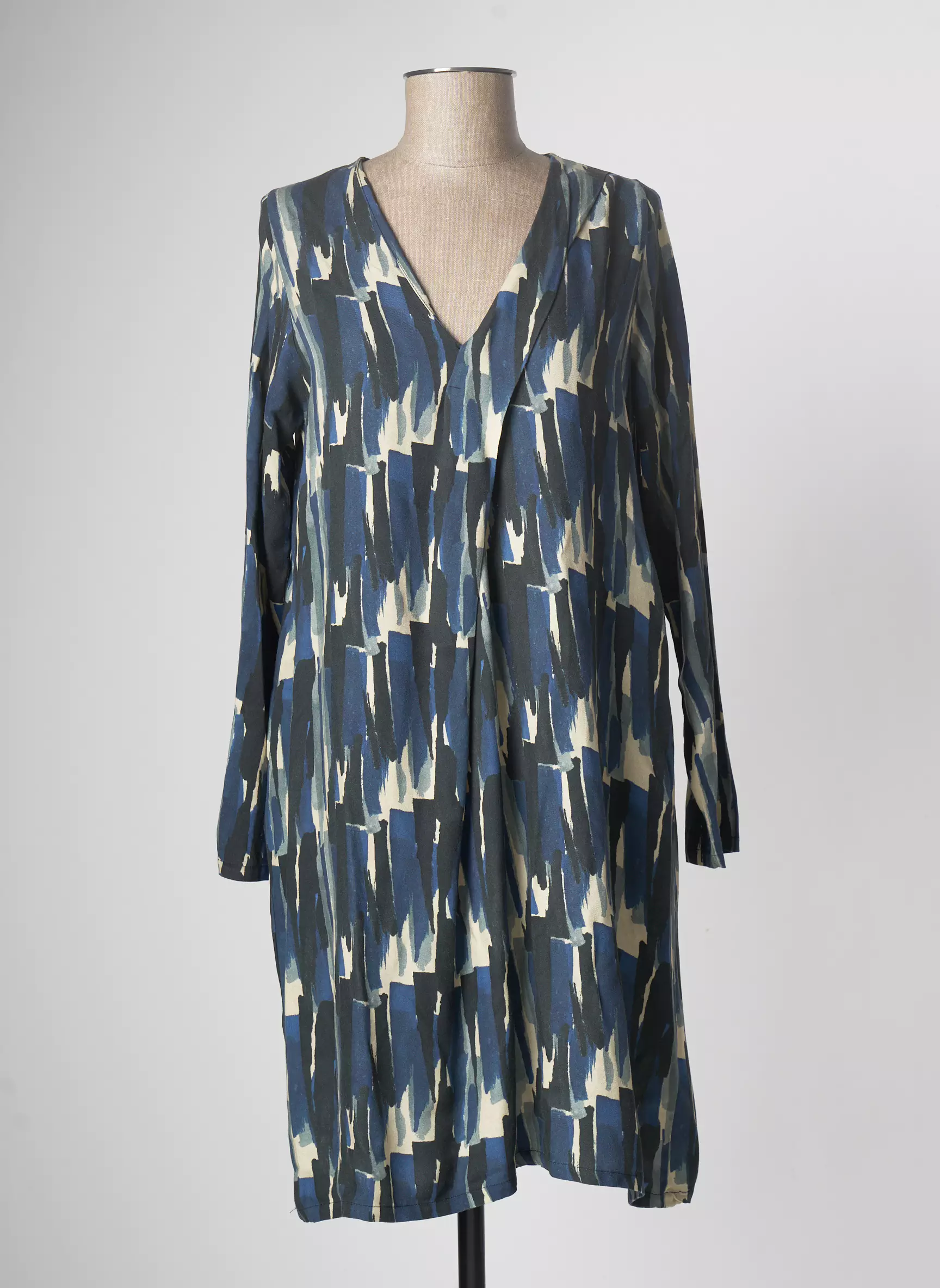 Pan Robes Mi Longues Femme couleur bleu