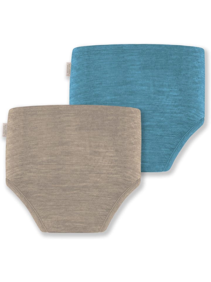 Normani Outdoor Sports 2er Pack Baby Merino Windelhose Tokoroa in Blau/Beige günstig kaufen