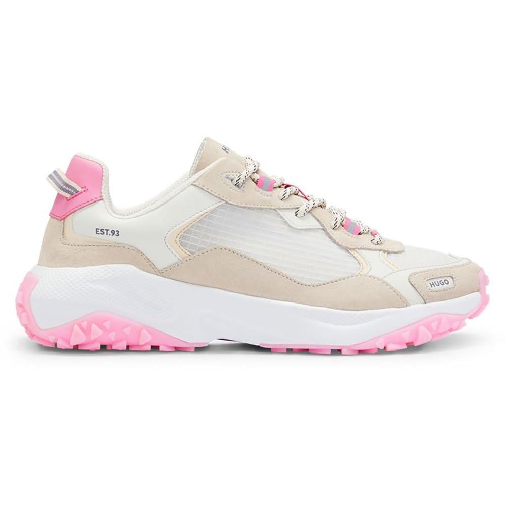HUGO BOSS Freizeit Schnürer grau Low-Top Sneaker