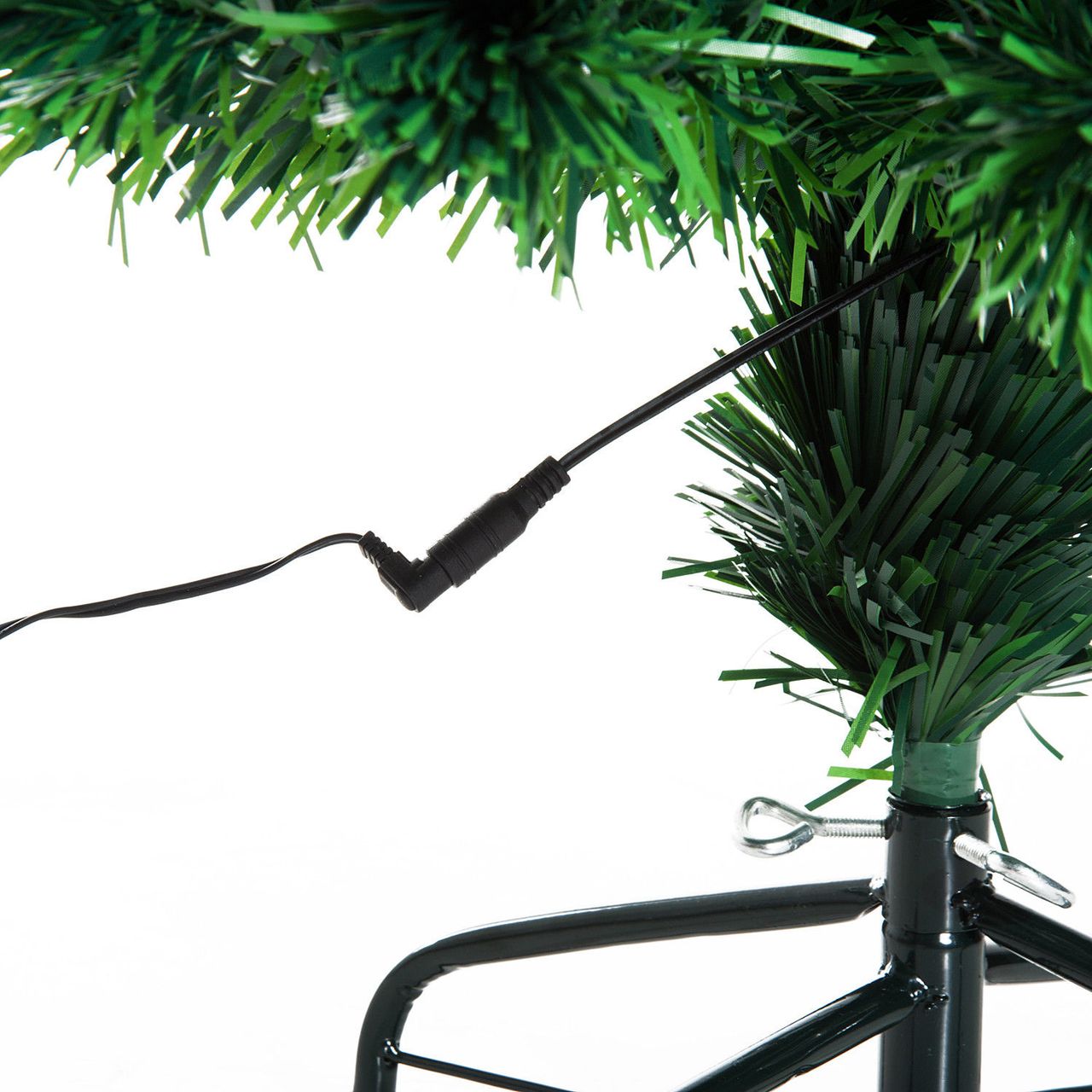 HOMCOM Weihnachtsbaum Tannenbaum Christbaum LED Lichtfaser Stern 5 Modell