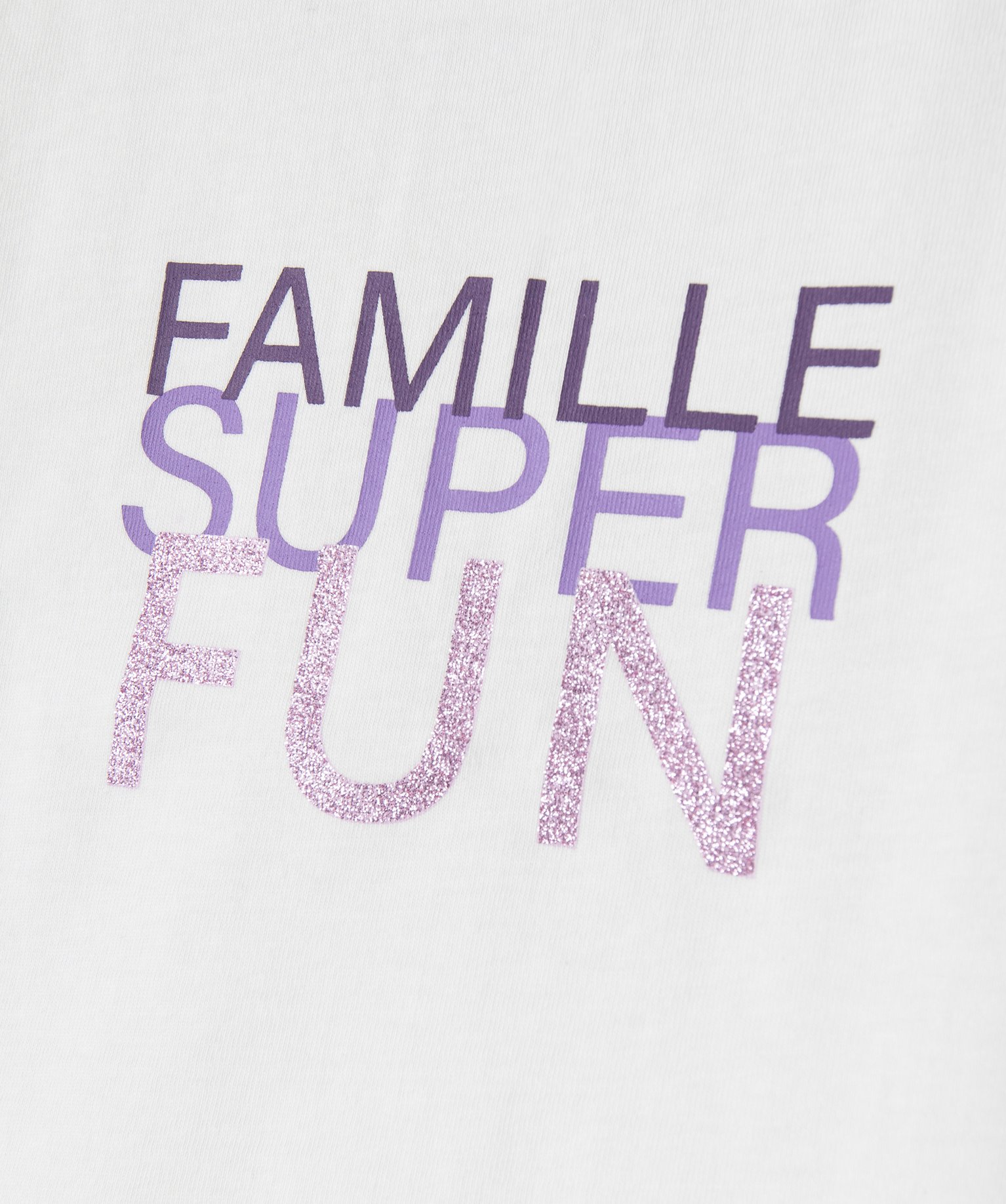 Tee-shirt bébé fille avec message spécial famille blanc | GEMO