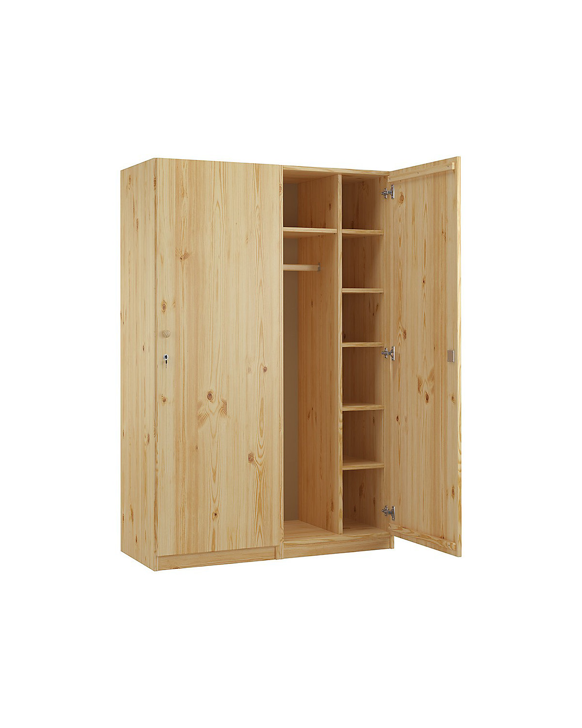 Holzschrank Kiefer massiv Spindschrank 60x180 cm