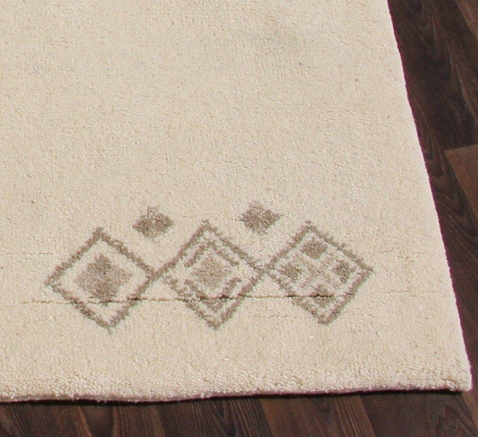 Teppich Berber Teppich Wollteppichn, gemustert, Sona-Lux, rechteckig, Höhe: 23 mm, Berber Teppich, Teppich natur Schurwolle, Handgeknüpft, Teppich rechteckig quadratisch und rund, Läufer, Brücke, aus Marokko, reine Wolle, für Wohnzimmer Esszimmer & S