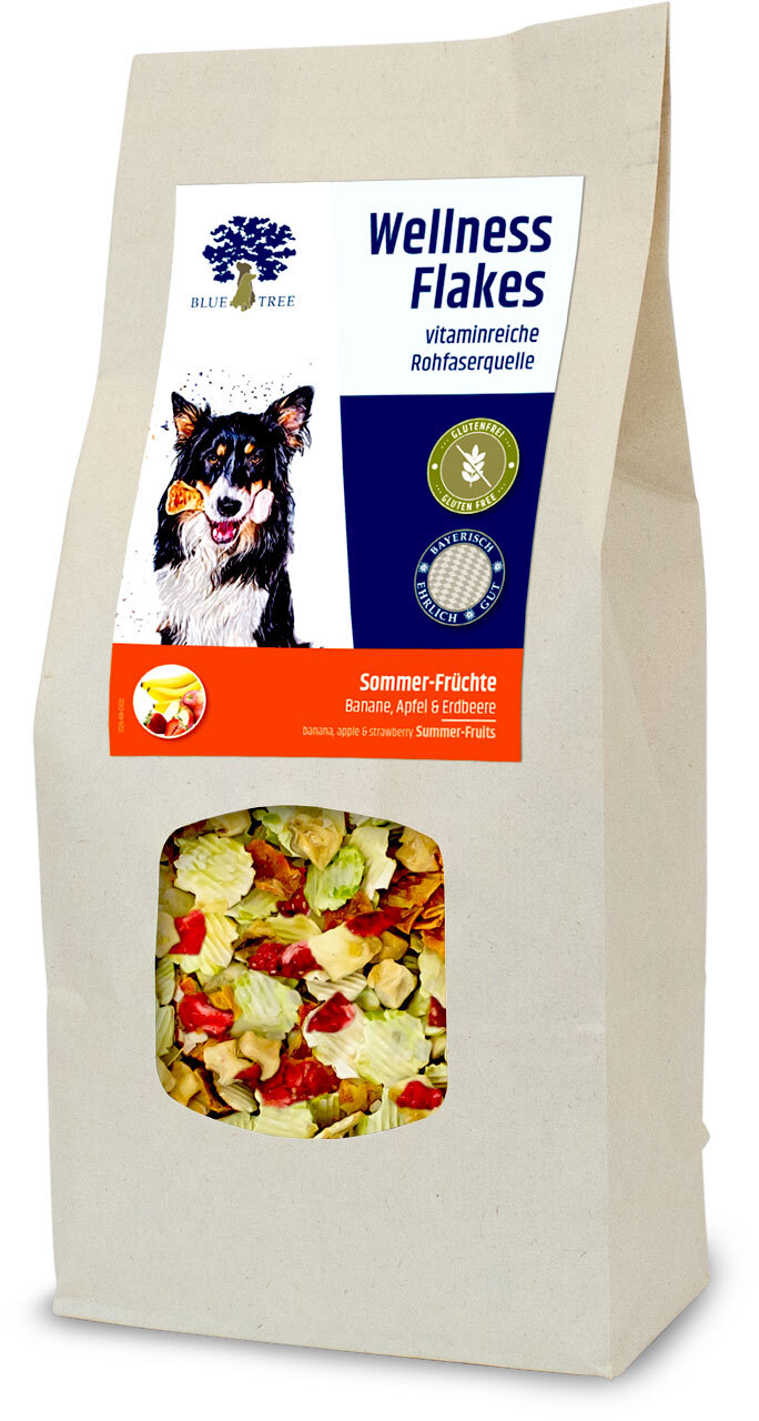 BLUE TREE Ergänzungsfutter & Aufzucht BLUE TREE Wellness Flakes 650g mit Früchten