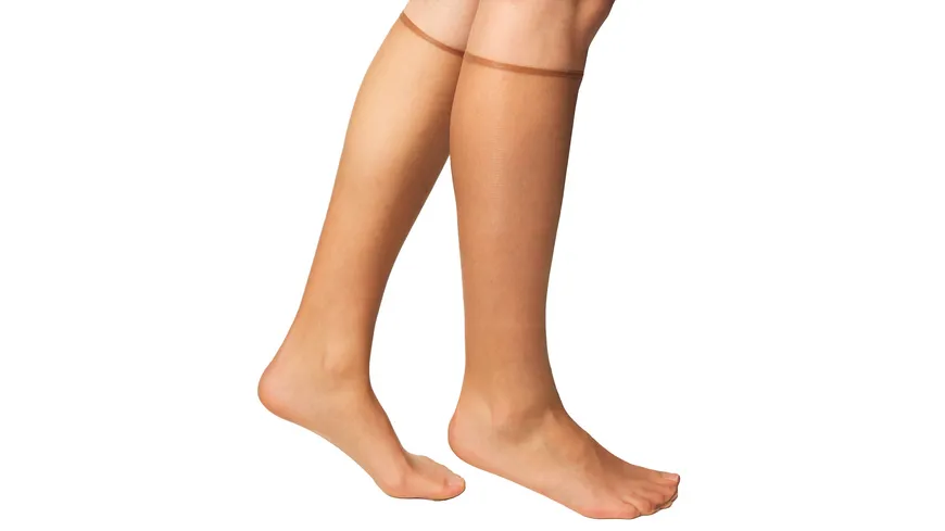 DIM Damen Kniestrümpfe Teint De Soleil 17 DEN terracotta