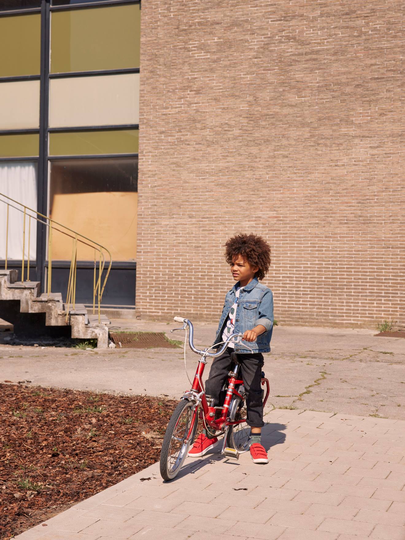 Veste en jean personnalisable garçon denim waterless stone