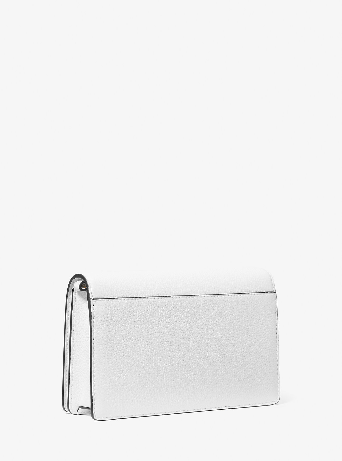 Jet Set Medium Pebbled Leather Crossbody Bag - OPTIC WHITE