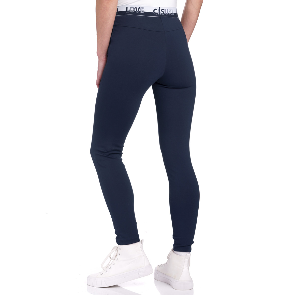 Damen Leggings mit Schriftzug auf dem Bund