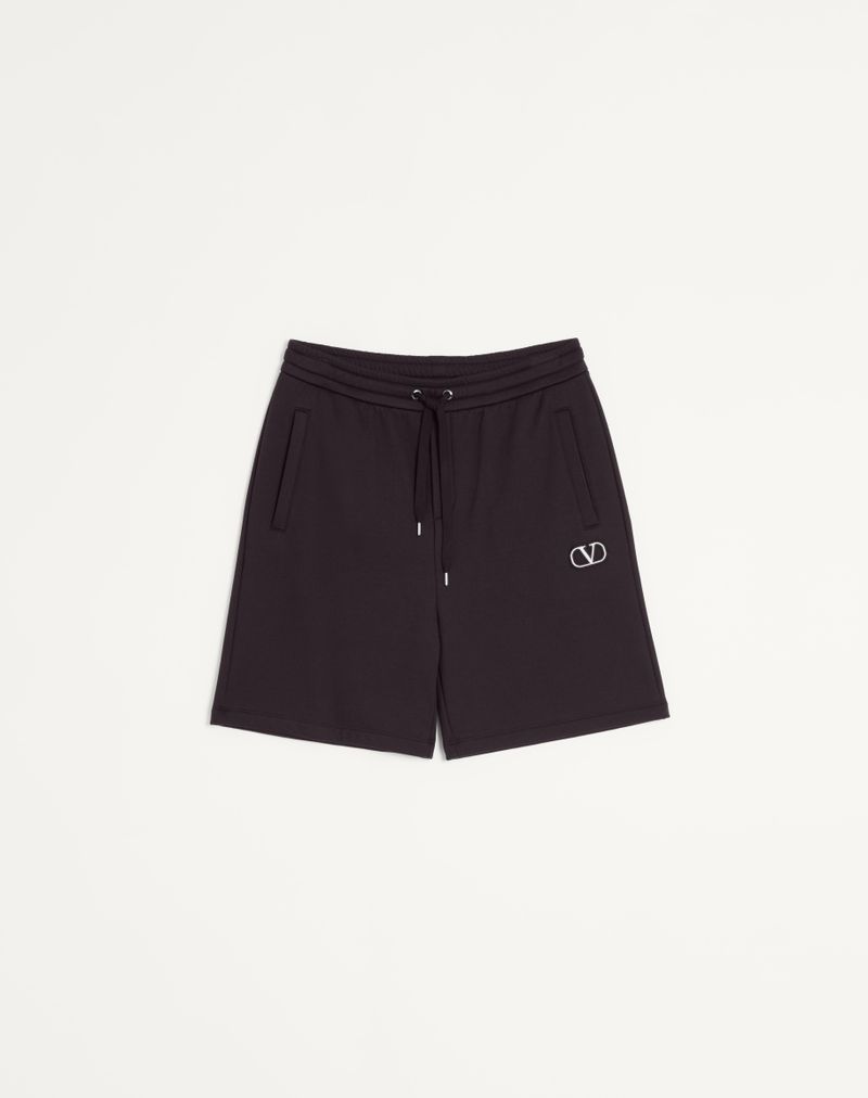 Tekniske bomuldsbermudashorts med Vlogo-signaturmærke