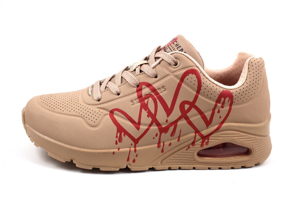 SKECHERS Freizeit Schnürer beige