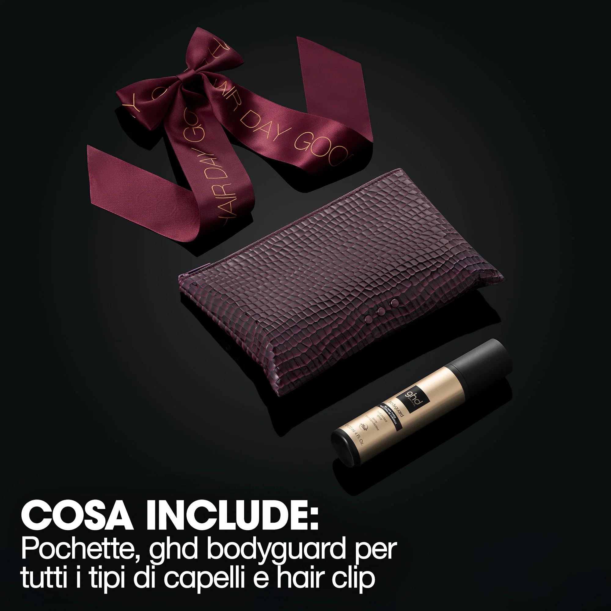 ghd Style poklon set Cherry Chic - Setovi za kosu, sprej za zaštitu od topline, kopče i gumice
