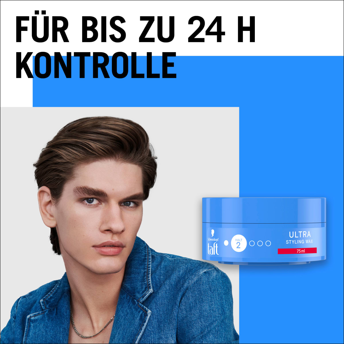 Haargel ULTRA Styling Wax Halt 2, 75 ml