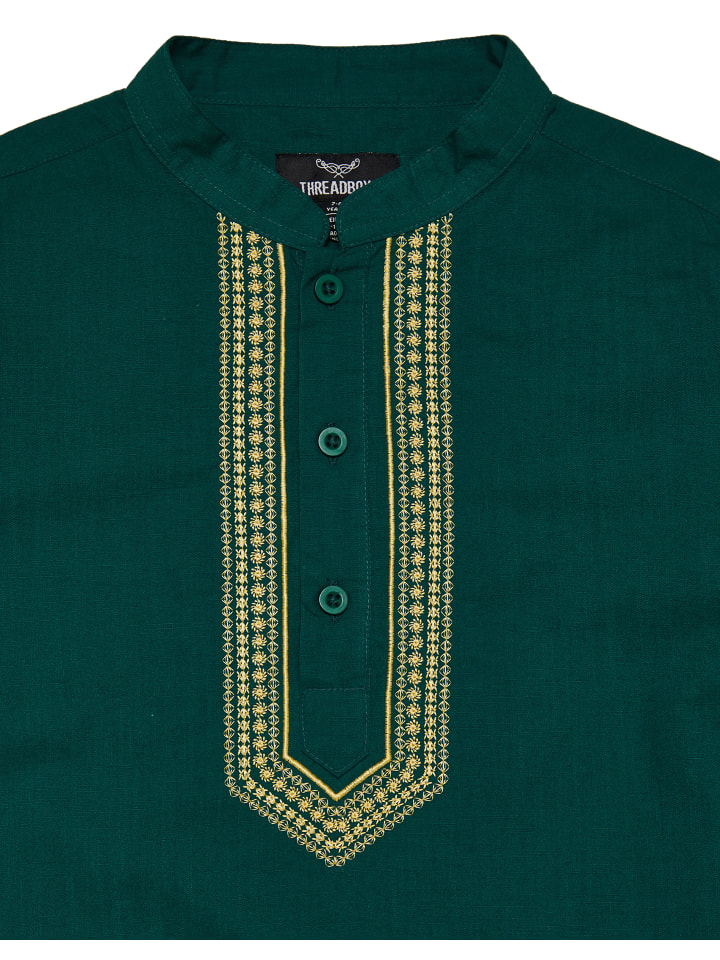 Threadboys Langarmhemd TBB Woven Eid Braden in Green günstig kaufen