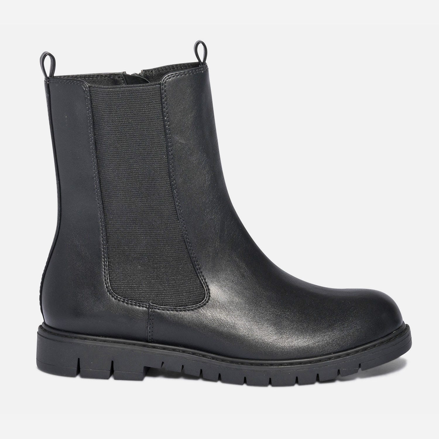 Chelsea boots noir à semelle crantée
