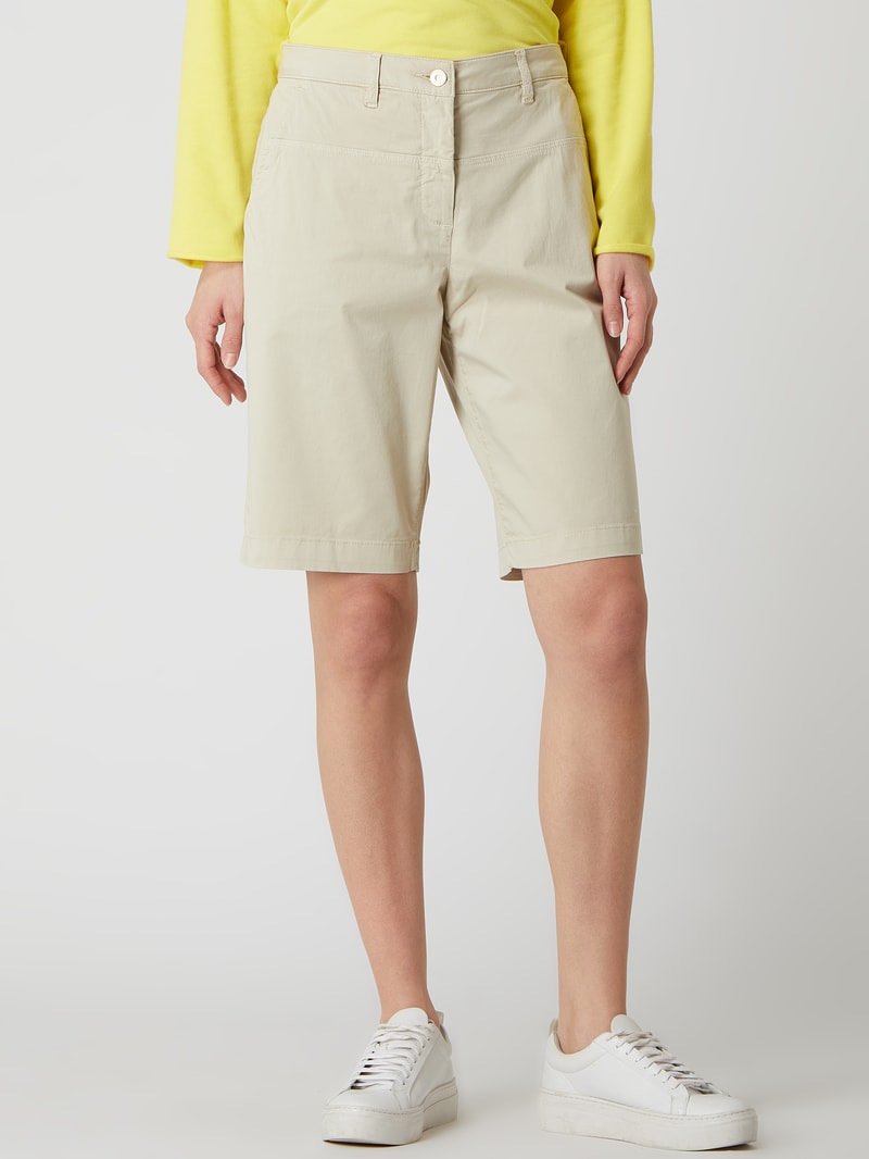Bermudas mit Stretch-Anteil in sand