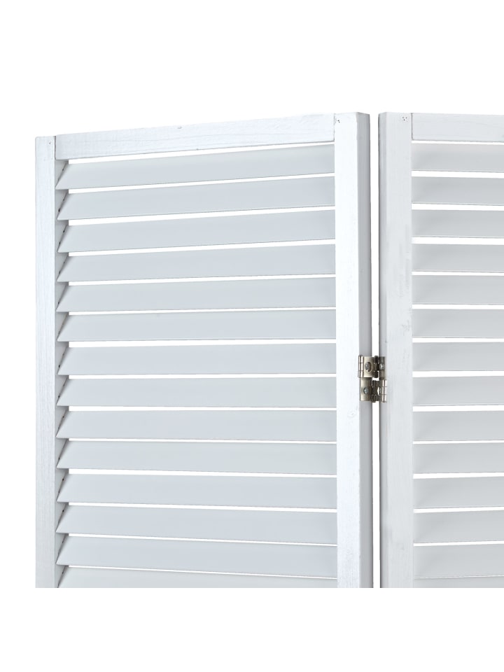 Homestyle4u 3-tlg. Paravent in Weiß 130x175 cm günstig kaufen onesize