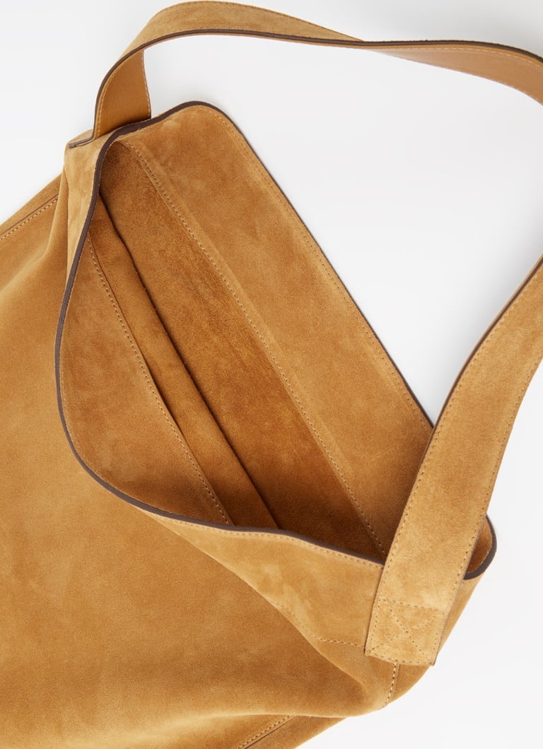 Gerard Darel suede lady shopper with removable pouch