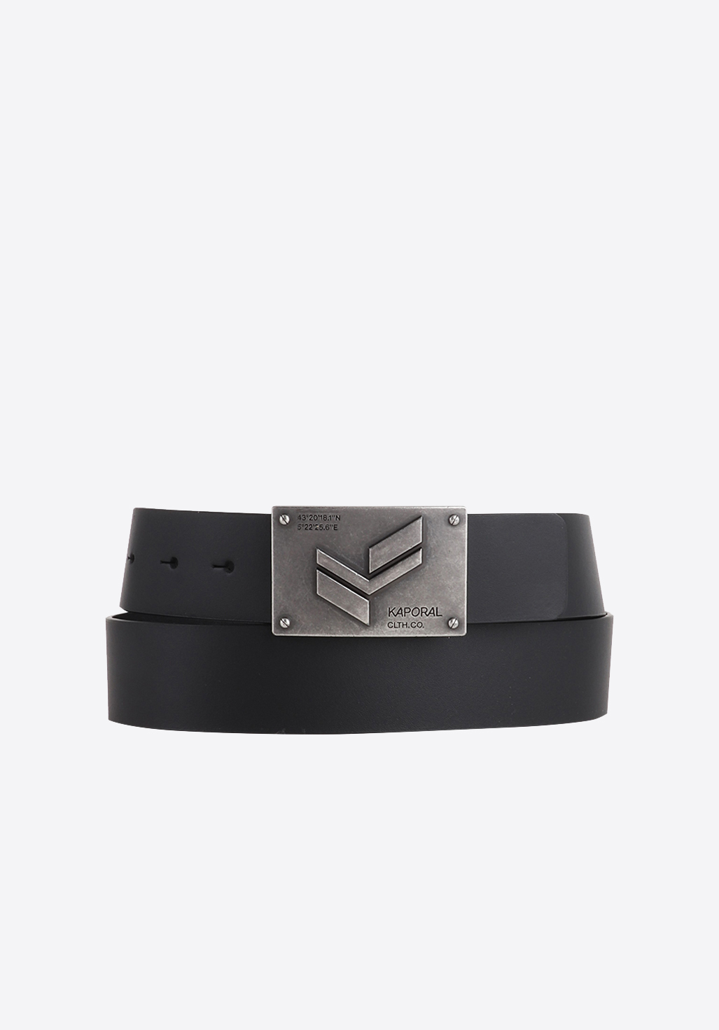 VOLD   Ceinture en cuir noir Homme