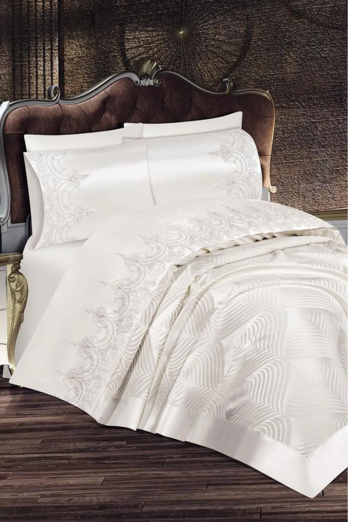 Çeyiz Diyarı  Prestige Pique Set 6-teilig Creme