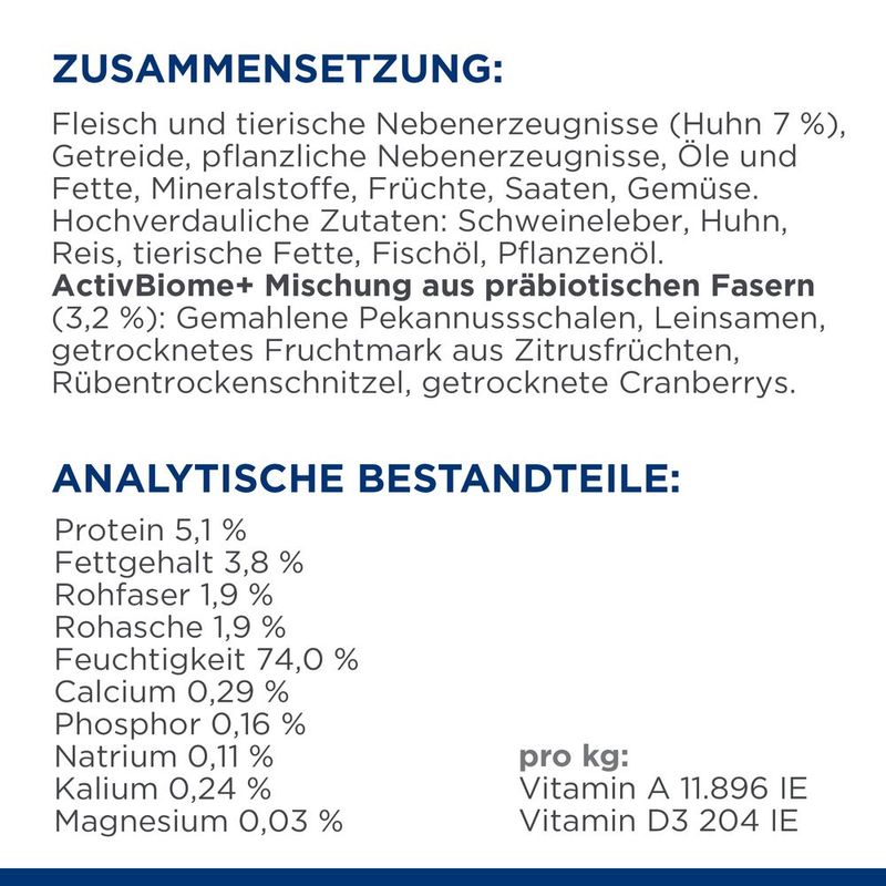 Hill's Prescription Diet Gastrointestinal Biome mit Huhn