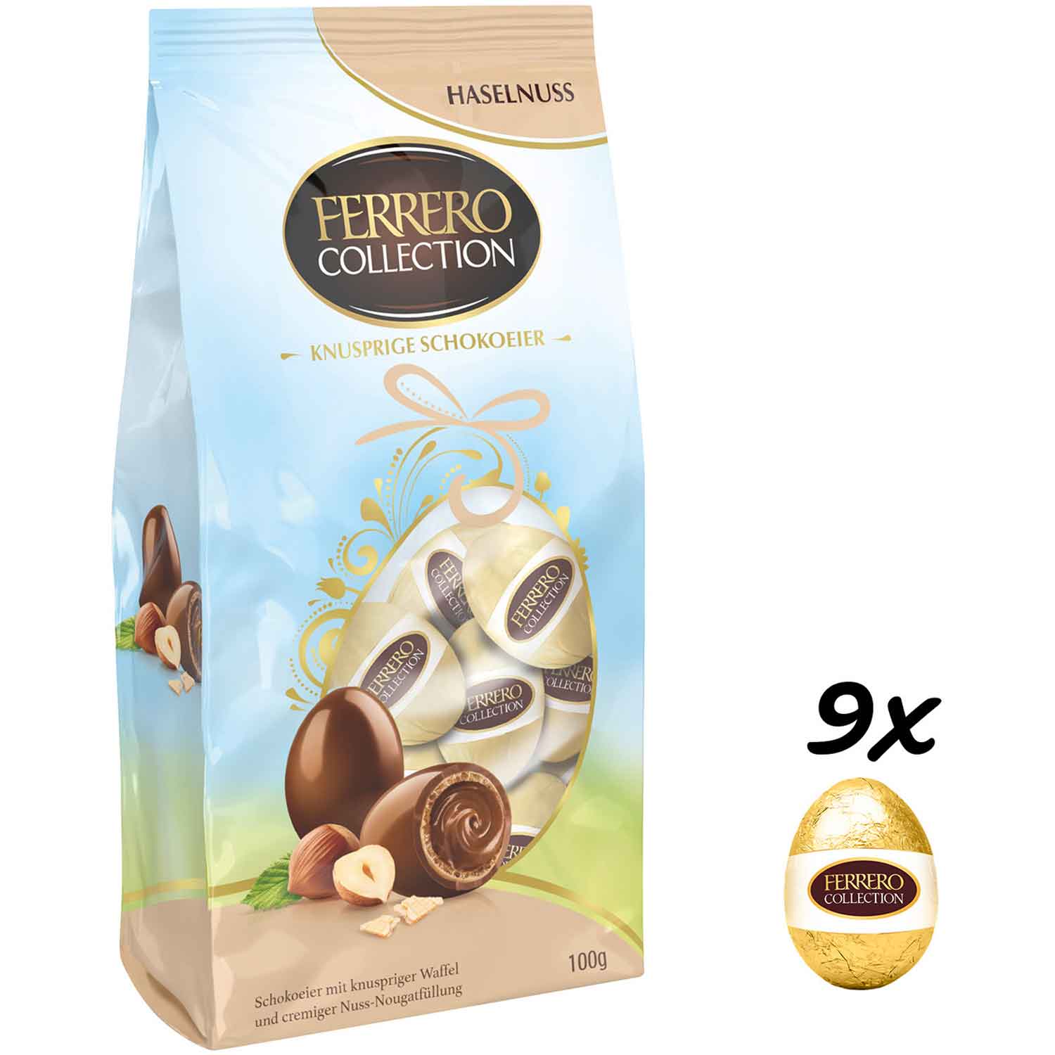 Ferrero Collection Knusprige Schokoeier Haselnuss 100g