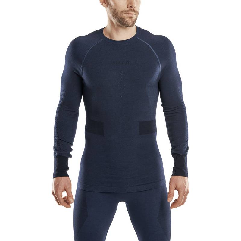CEP Merino Base Shirt Skiing Longsleeve Skishirt Herren