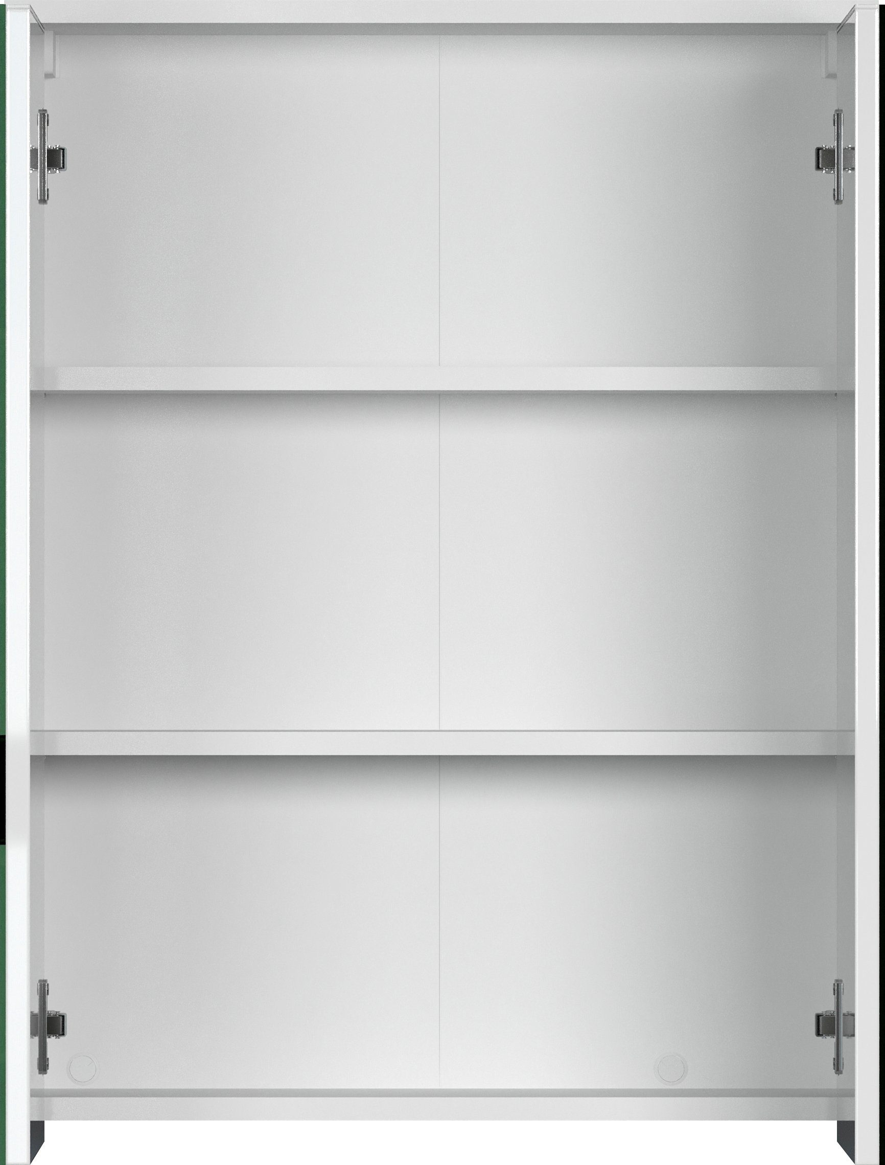 welltime Spiegelschrank Prag (1-St) Badmöbel mit zwei Spiegelglastüren, Breite 60cm