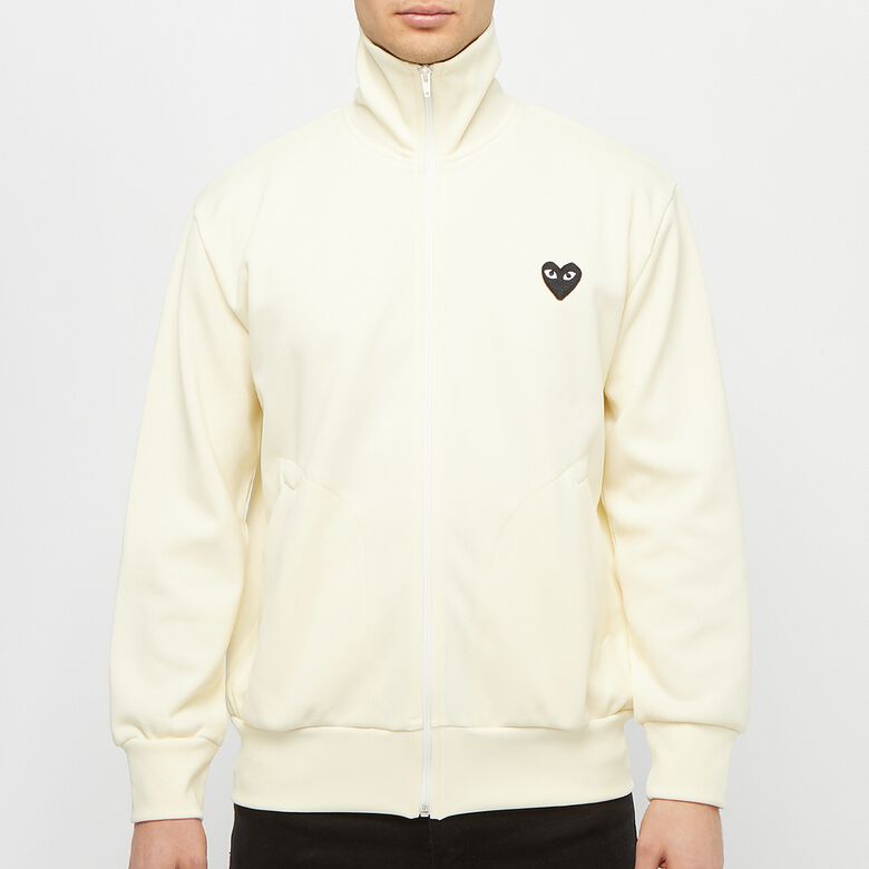 Comme des Garcons Play Play Sweatshirt Big Heart ivory