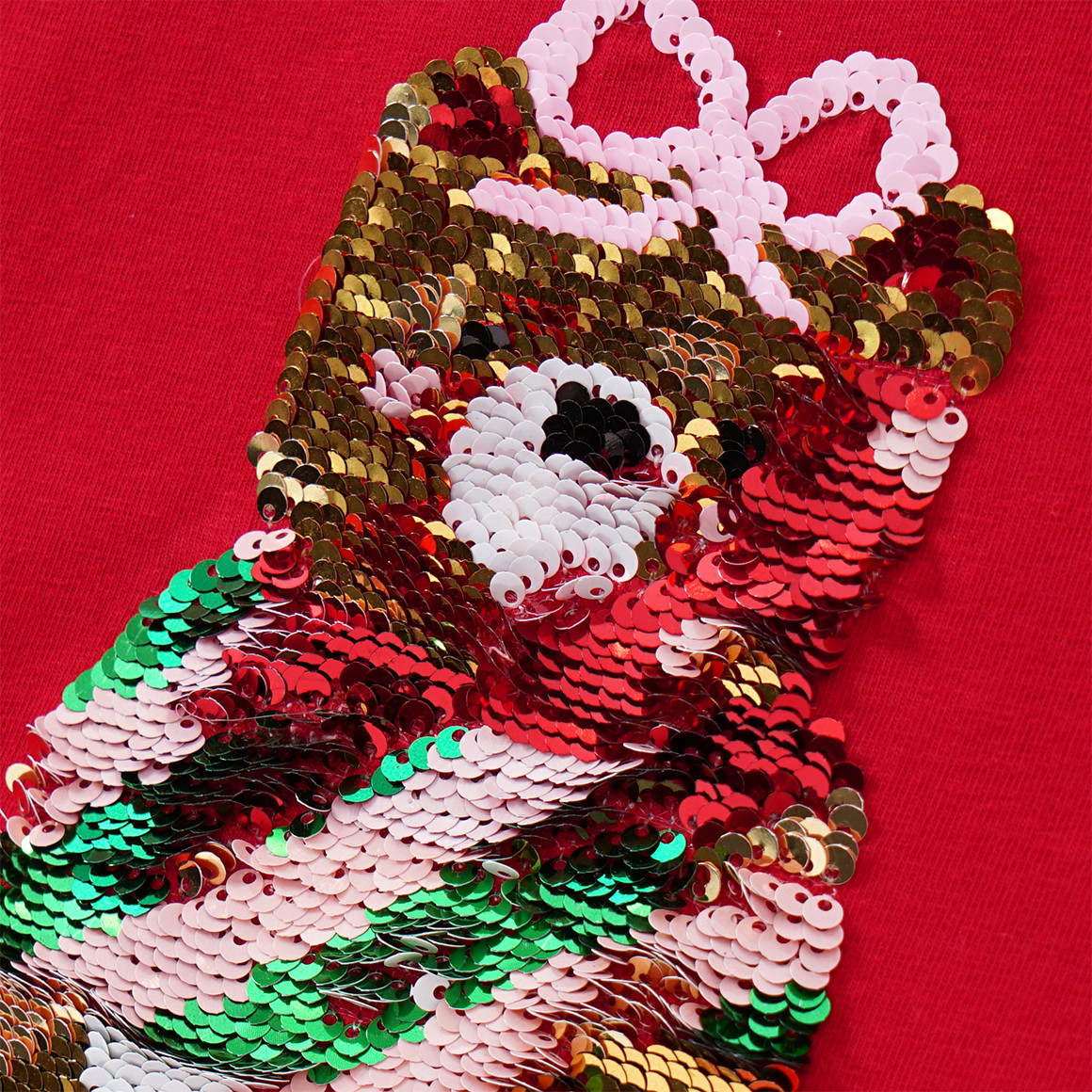 Mädchen Weihnachtsshirt und Leggings im Set rot