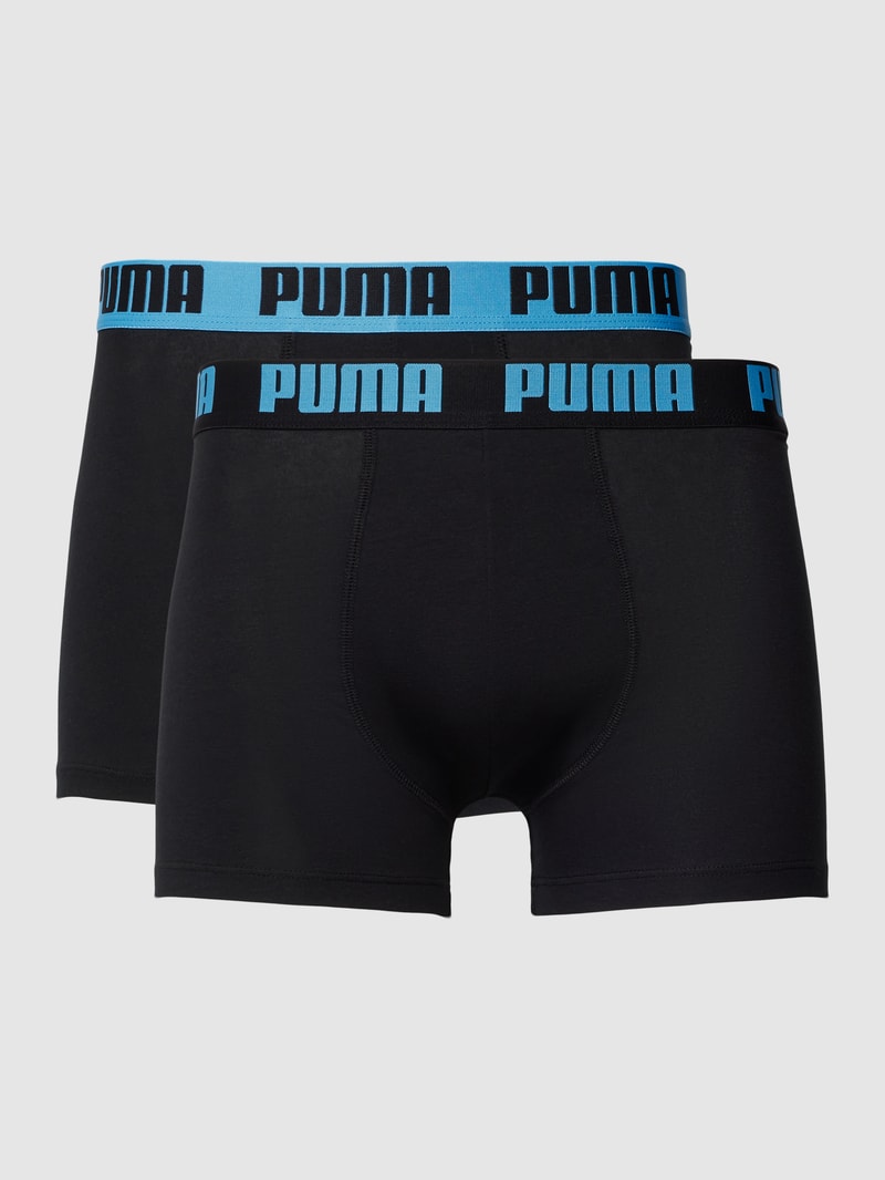 Boxershorts mit elastischem Logo-Bund im 2er-Pack in schwarz