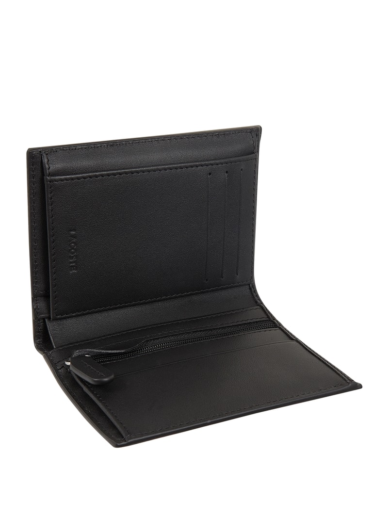 Portemonnaie aus Leder in schwarz