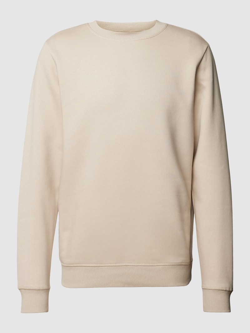 Sweatshirt mit Rundhalsausschnitt Modell 'TILO' in stein