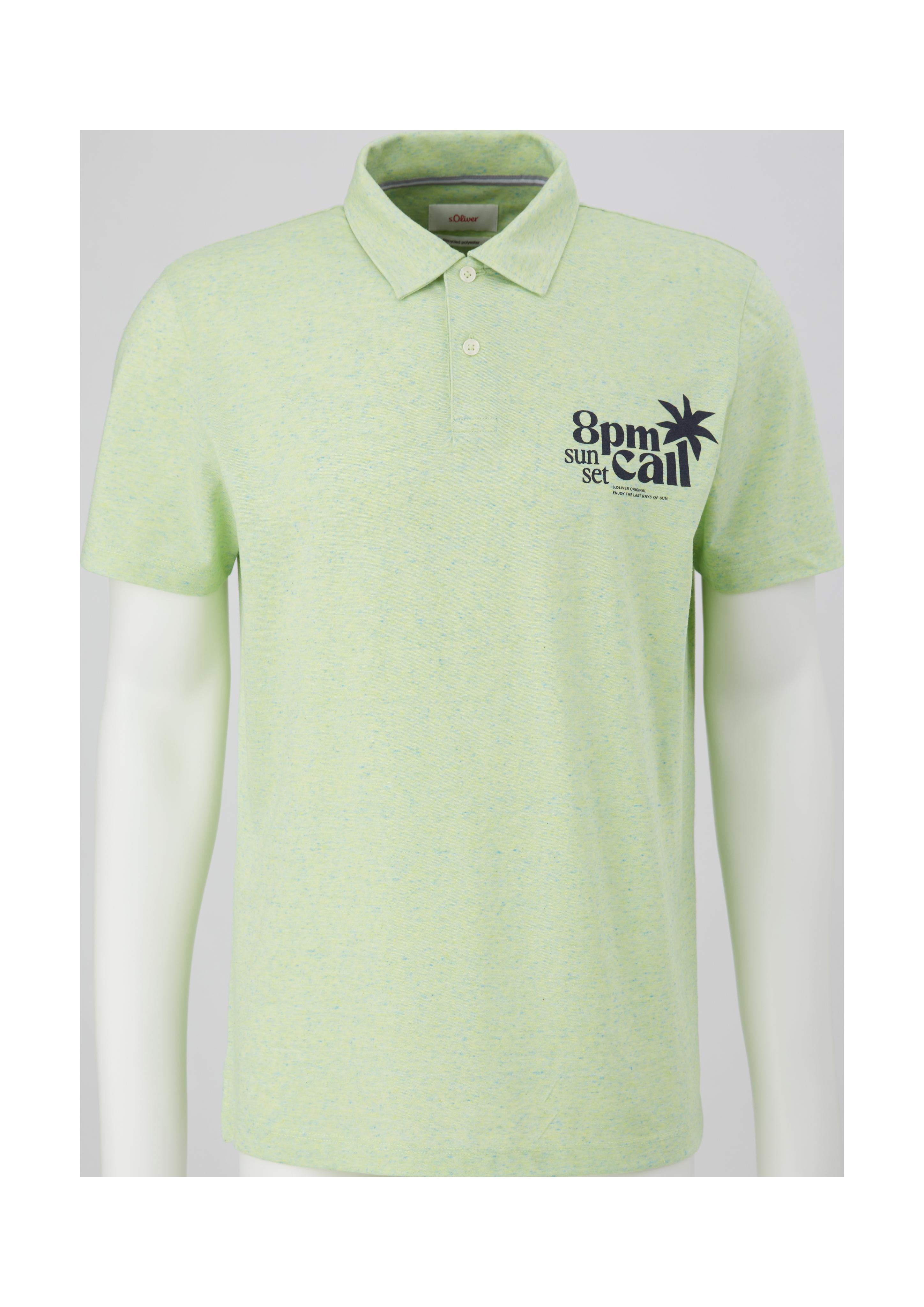 Meliertes Polo-Shirt  2131486-70D1