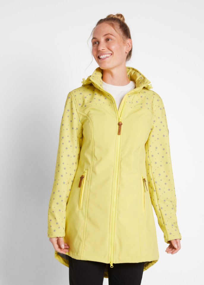 Funktions-Softshell-Parka mit Teddyfleece