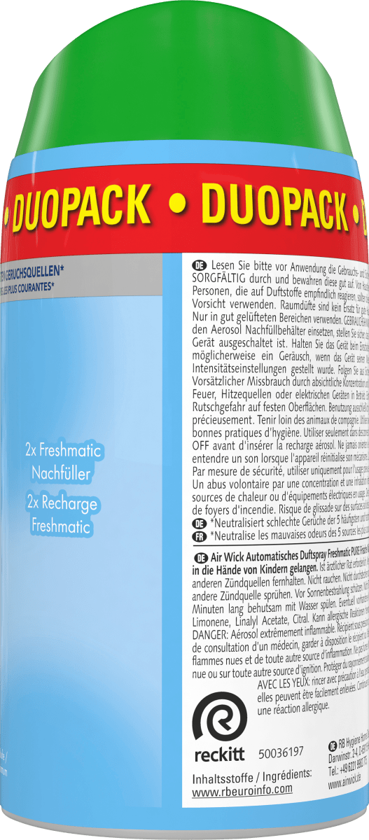 Lufterfrischer Freshmatic Frische Wäsche Nachfüllpack (2x250 ml), 2 St