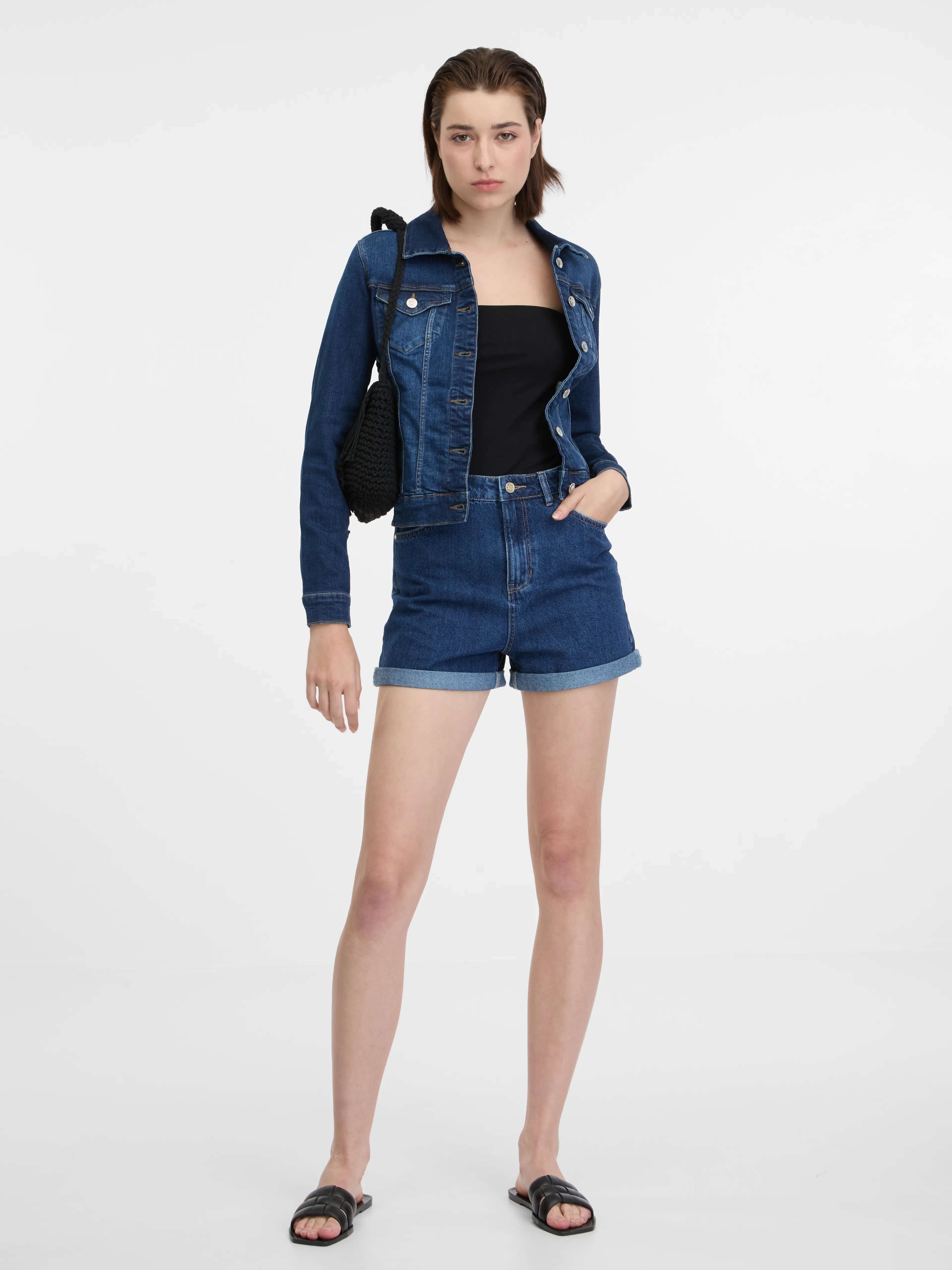 Blaue Damen-Jeansjacke ORSAY